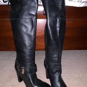 Harley Davidson knee high heeled riding boots